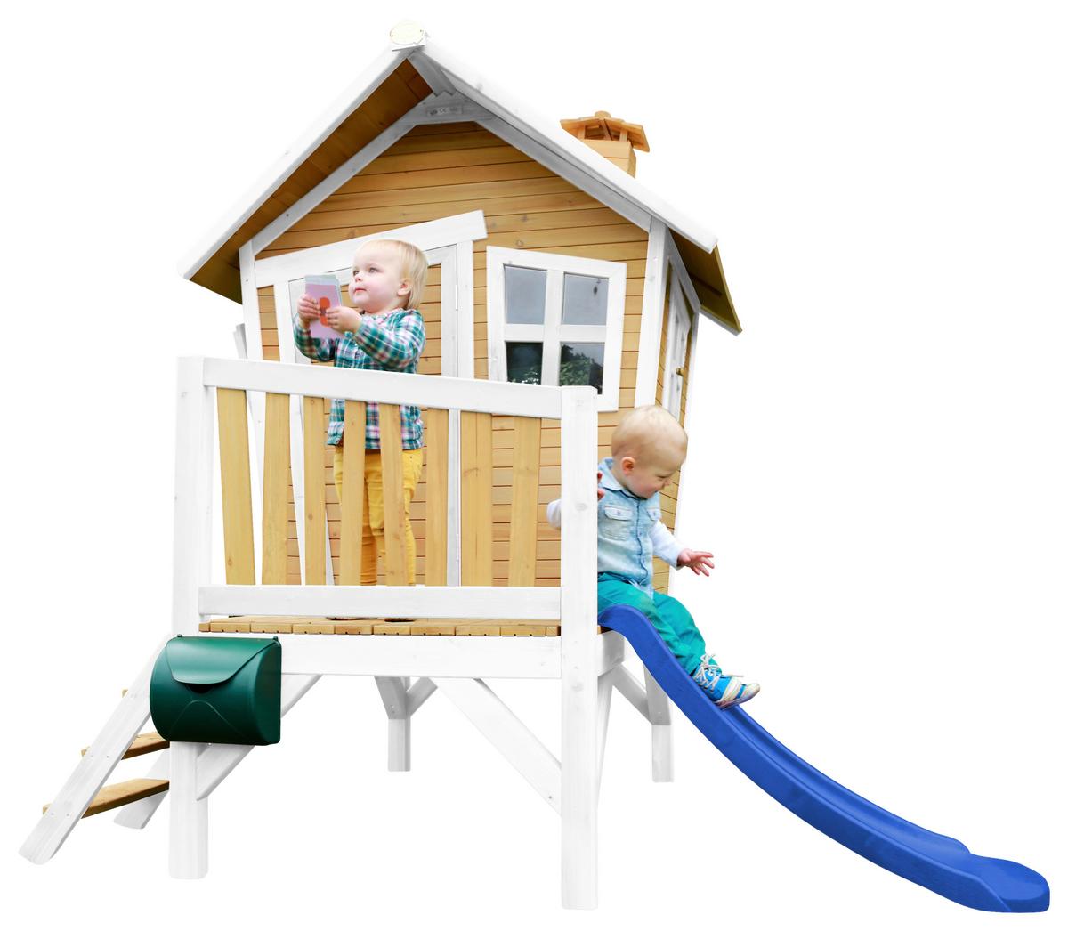 Spielhaus A030.045.31 - Blau/Braun, KONVENTIONELL, Holz/Kunststoff (264/203/177cm) - Ambia Garden