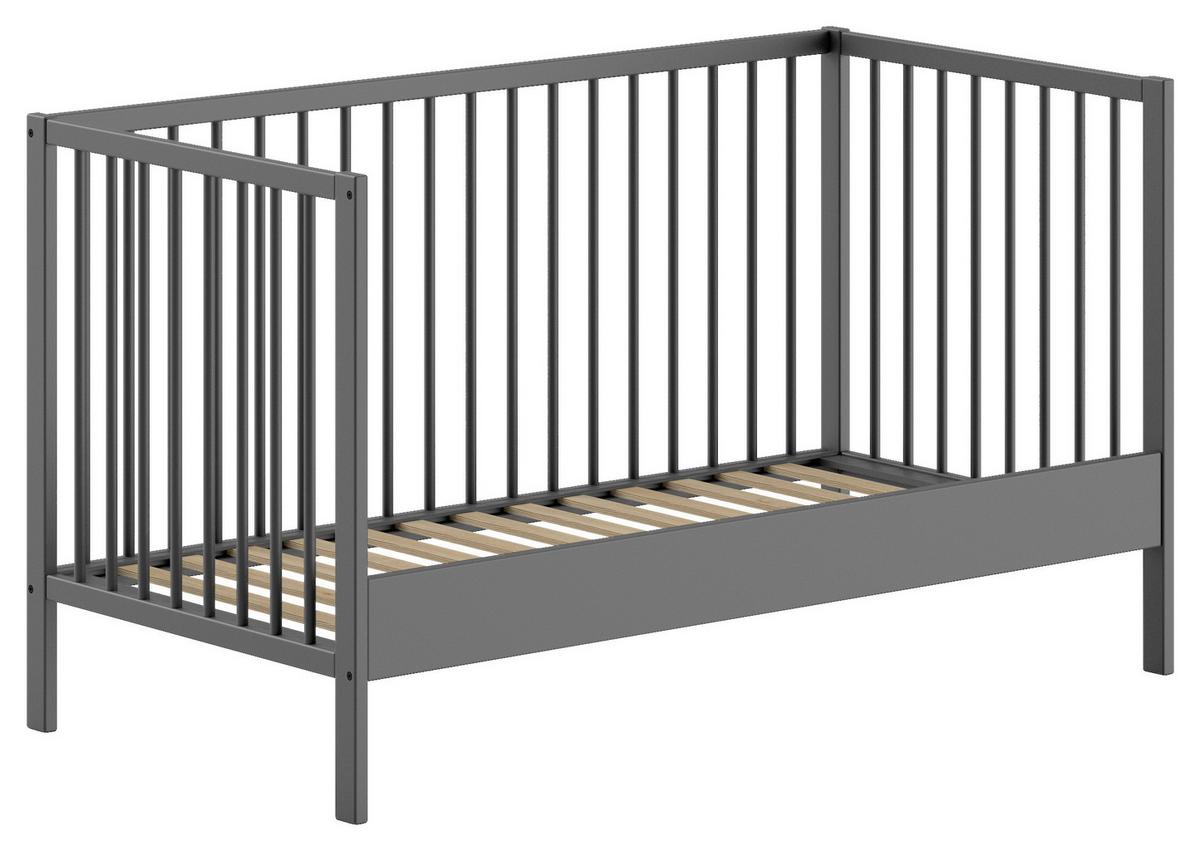Kinder-/juniorbett Dino - Anthrazit, MODERN, Holz (70/140cm) - MID.YOU