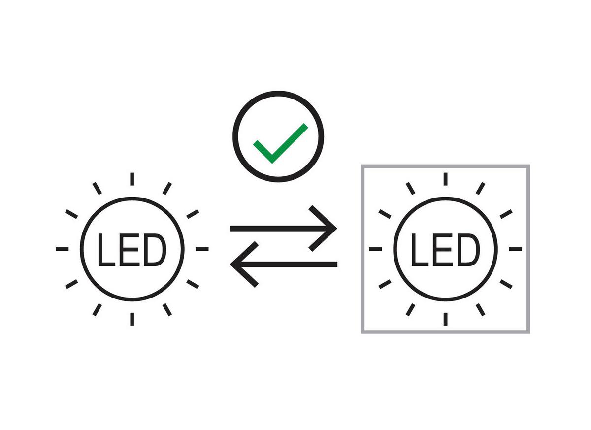 LED-Hängeleuchte 56140-7h - Schwarz/Weiß, Design, Glas/Kunststoff (55/120cm) - Globo