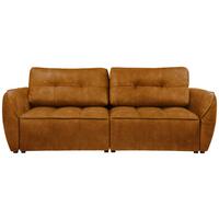 Boxspringová pohovka BOMBEI, koňakový velúr - čierna/sivá, Modern, drevo/kompozitné drevo (243/94/125cm)