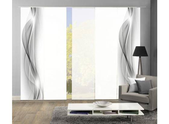 Vorhang mit Paneelwagen Neblana B: 300 cm Grau