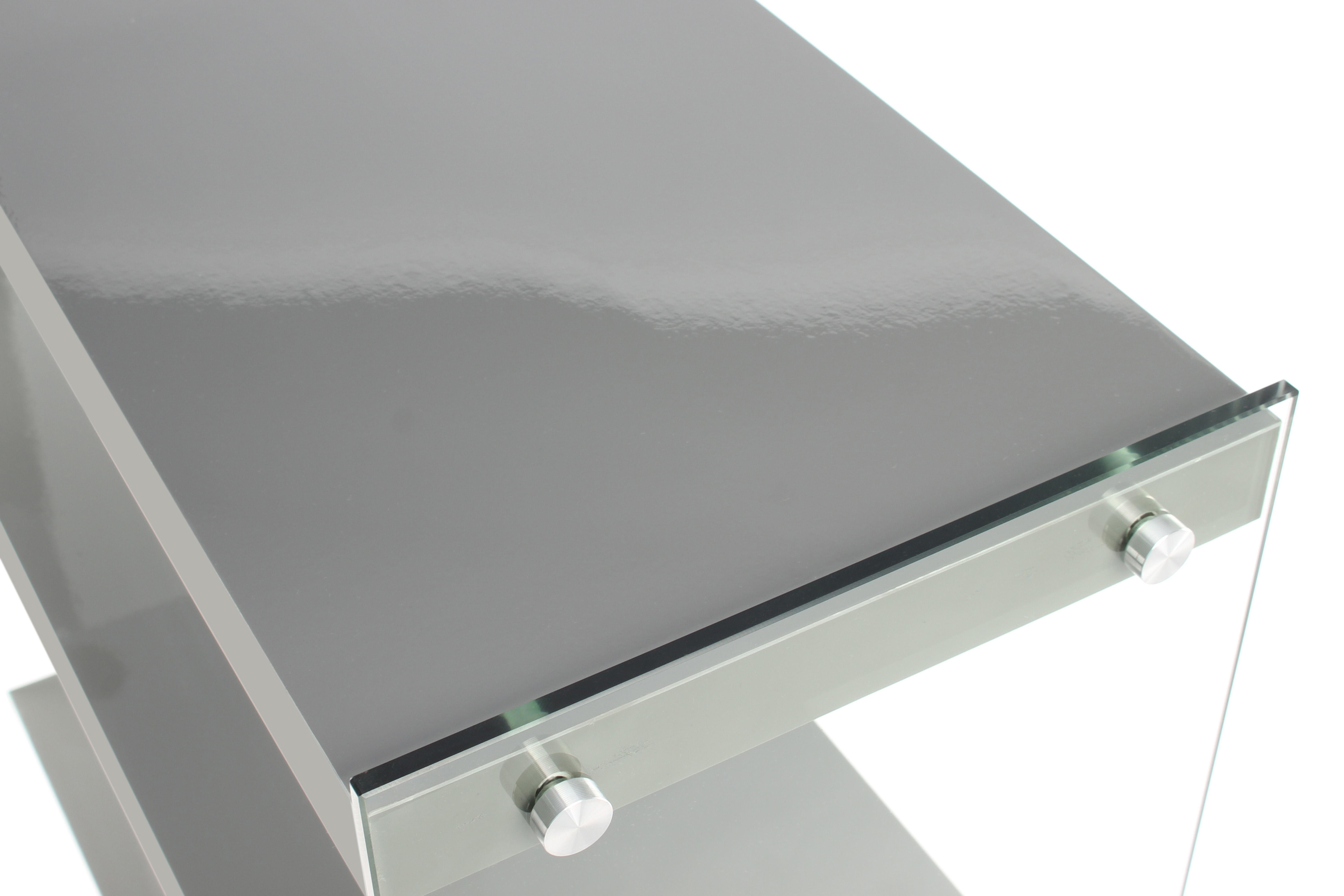 Regal Elementary B: 29,5 cm Grau/Glas