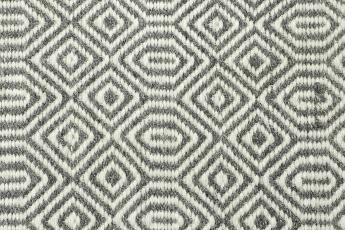 Wollteppich Kiana Mit Grauer Naturfarbe - Grau, Basics, Textil (190/290cm)