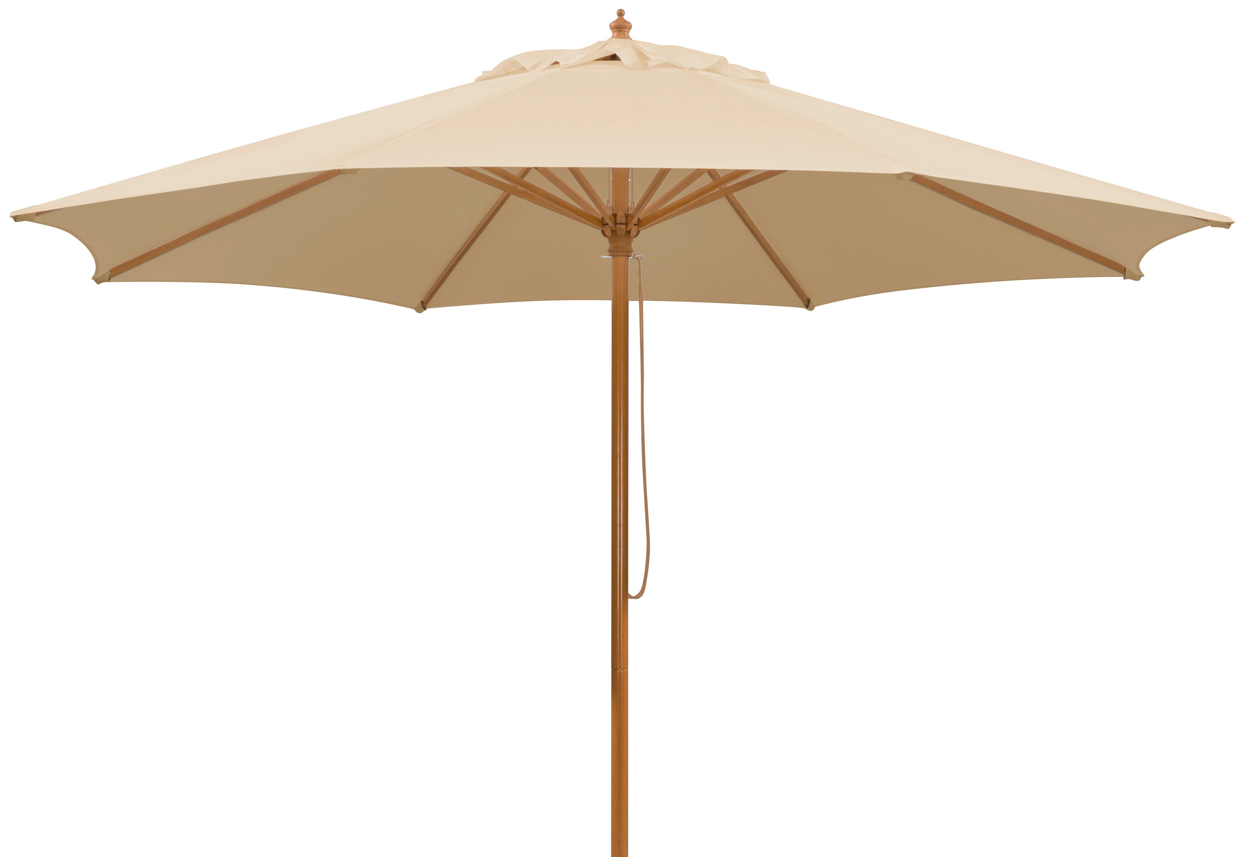Sonnenschirm Malaga BHT: 300x257x300 cm Naturfarben