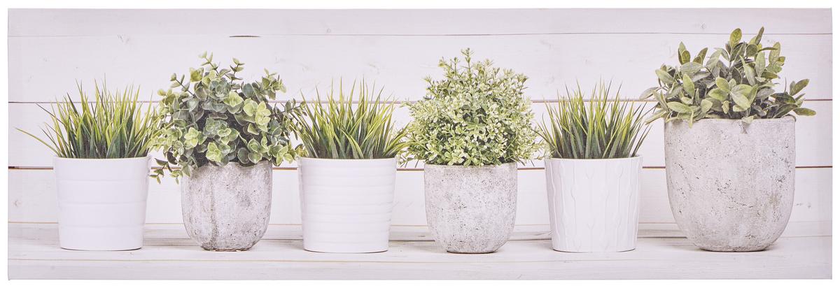 Leinwandbild Mila Versch. Multicolor 90x30 cm - Sandfarben/Multicolor, KONVENTIONELL, Holz/Textil (30/90/1,8cm) - Luca Bessoni