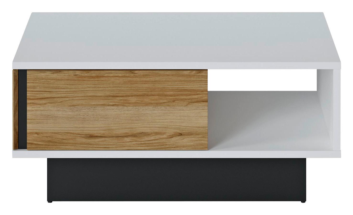 KONFERENČNÍ STOLEK NOVENA - bílá/černá, Trend, kompozitní dřevo (100/44,7/64cm)