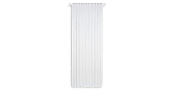 Vorhang mit Band Felicia 140x245 cm Weiß - Weiß, MODERN, Textil (140/245cm) - Luca Bessoni