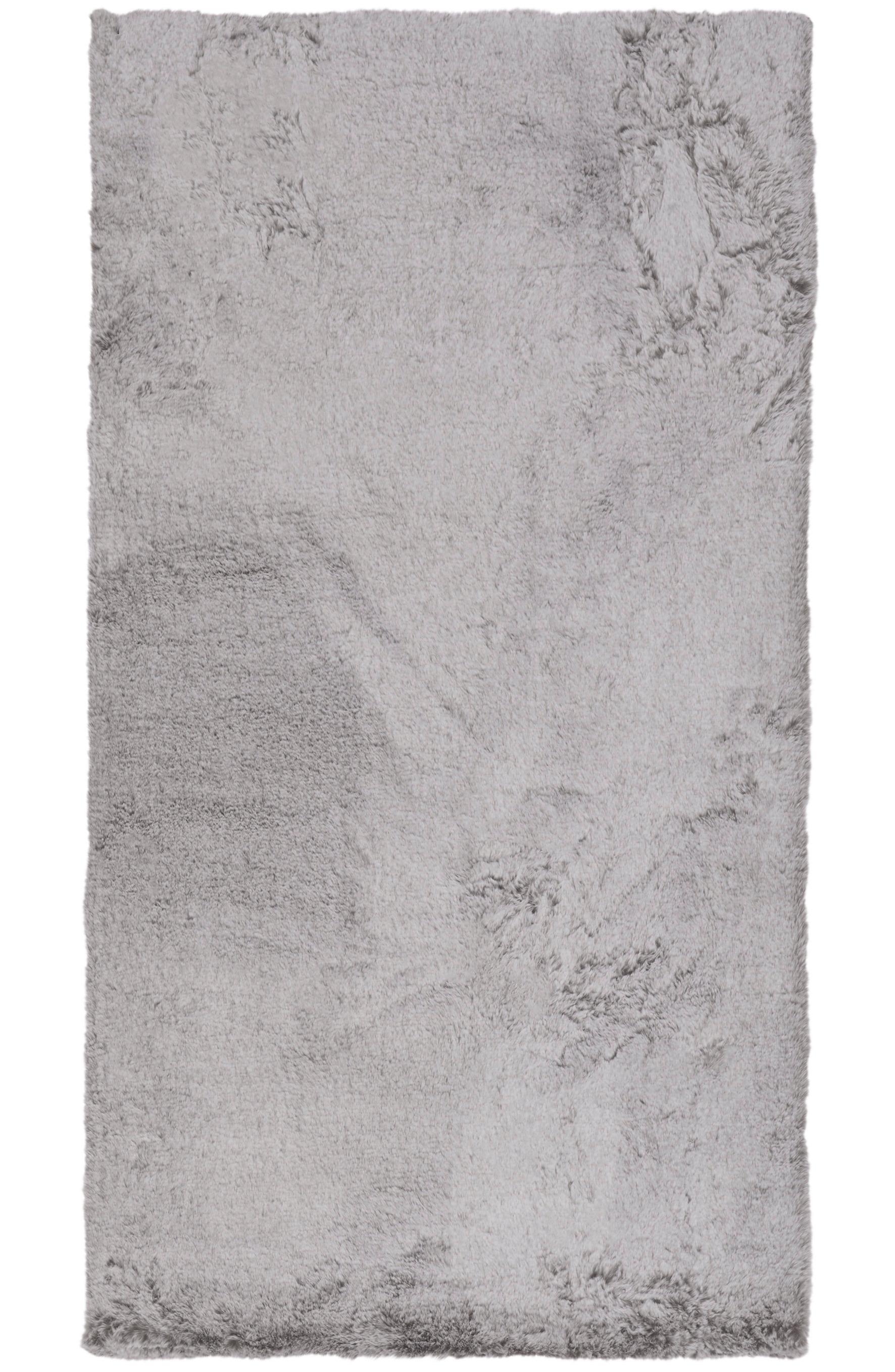 UMELÁ KOŽUŠINA Denise 1, 80/150cm, strieborná - biela/strieborná, Romantik / Landhaus, textil/kožušina (80/150cm) - Mömax