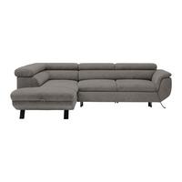 Rohová sedačka RAVEN, levá, antracitová - černá/antracitová, Moderní, kov/textil (198/257cm) - Mömax
