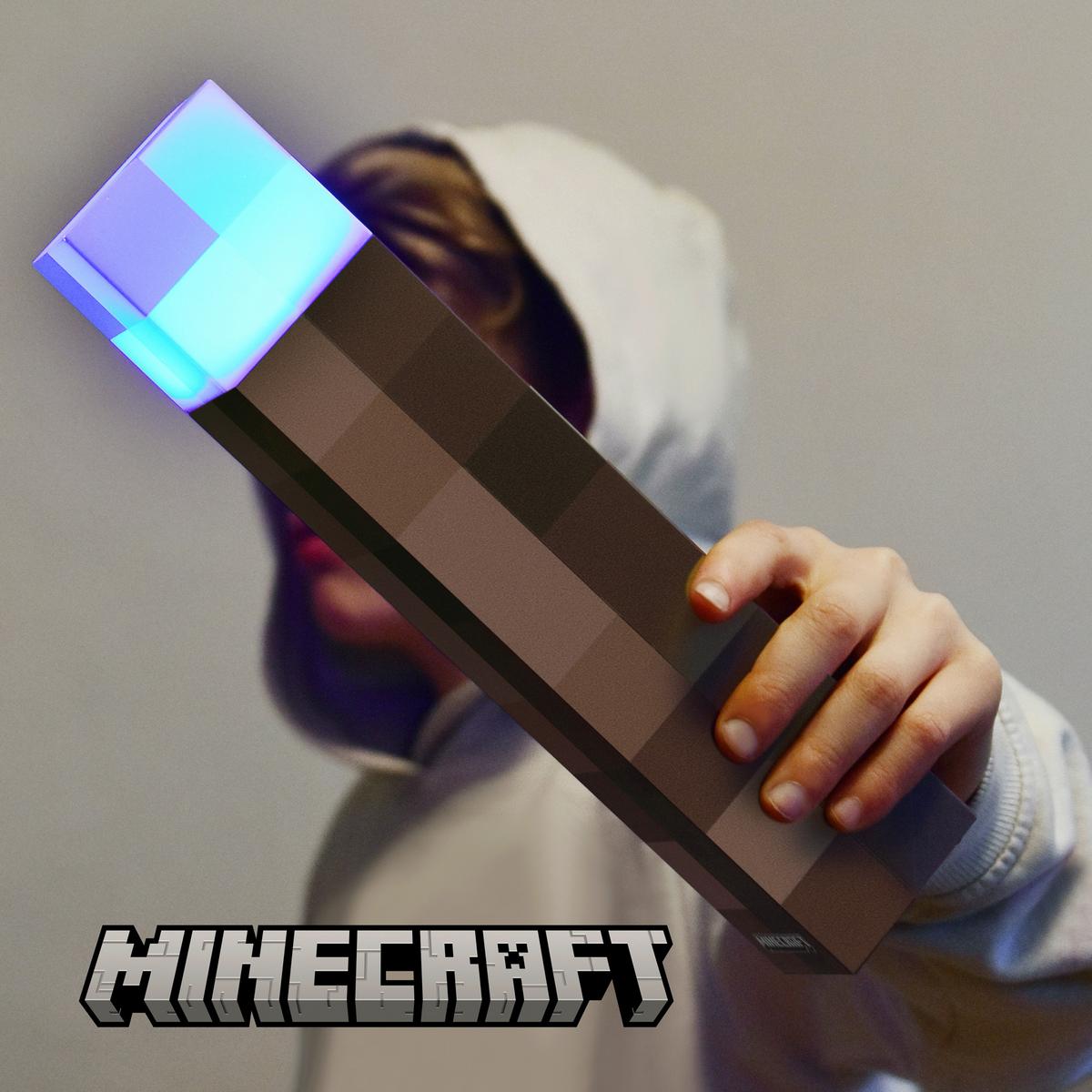 Nachttischleuchte Minecraft Fackel - Braun, Kunststoff (5,6/28/5,6cm)
