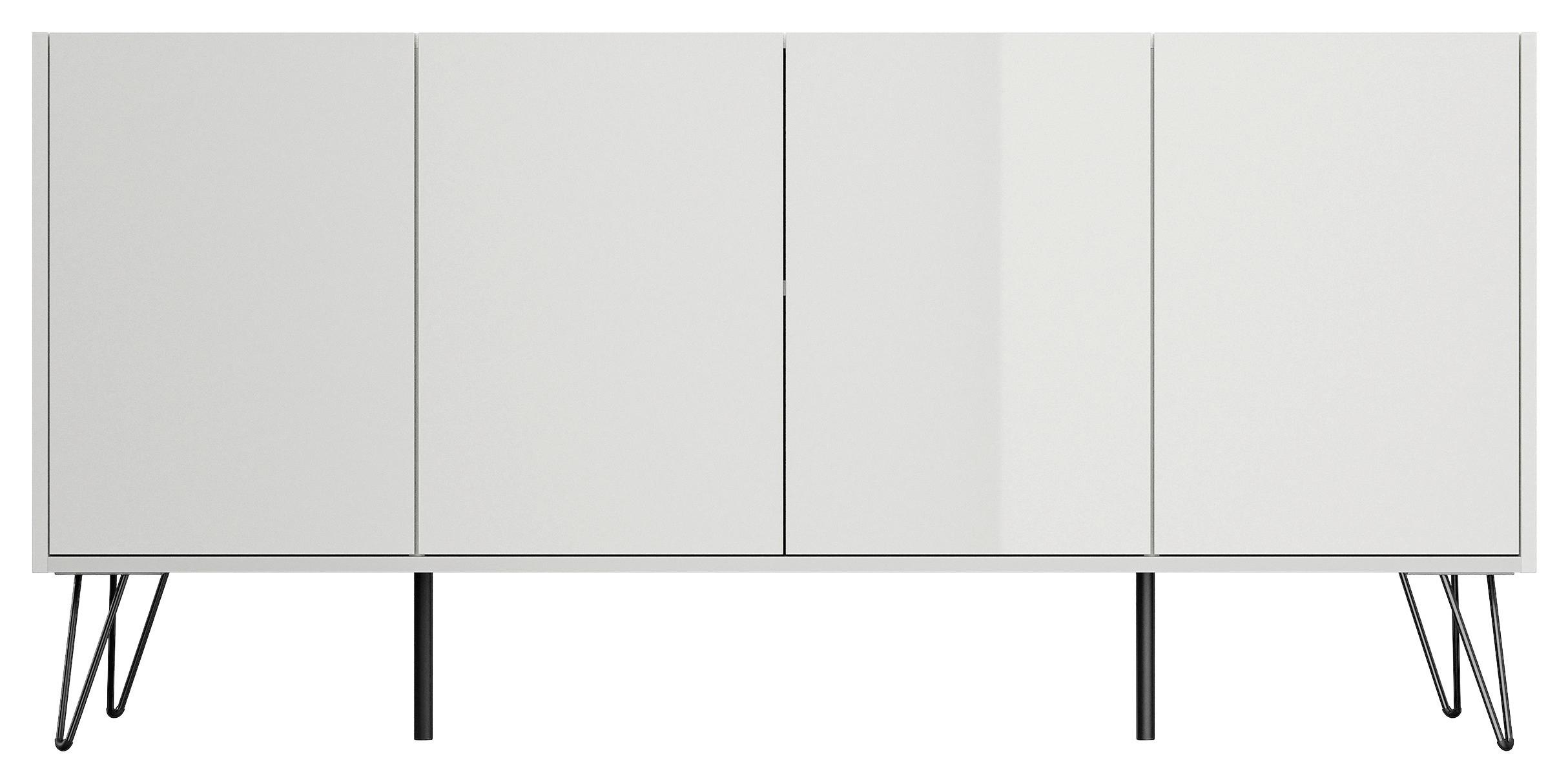 Sideboard Posseik Industrial Weiß B: 155 cm