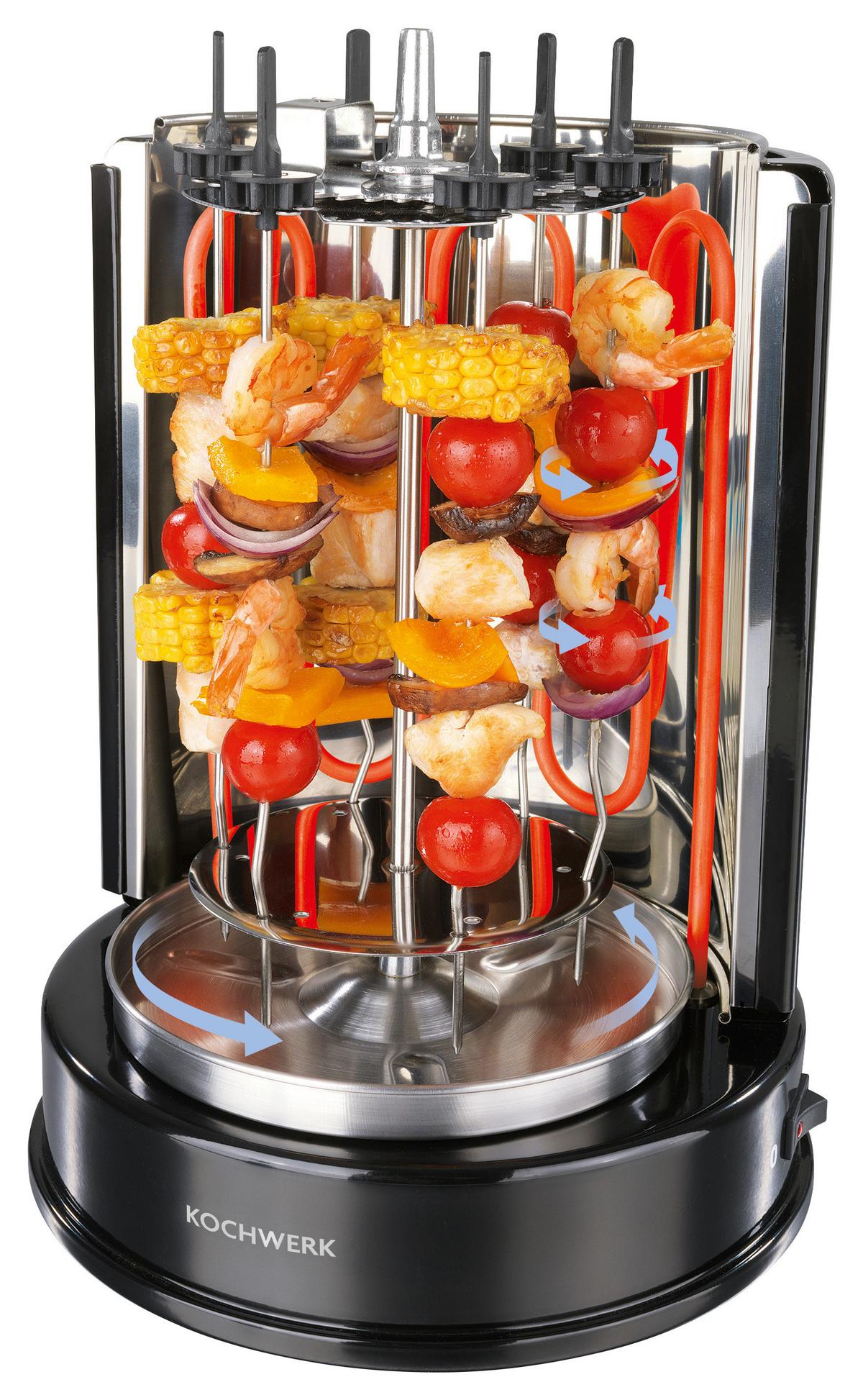 Dönergrill 13180 - Edelstahlfarben/Schwarz, Basics, Kunststoff/Metall (28/28/36cm)