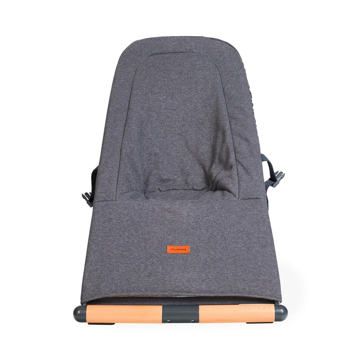 Schaukelwippe Evolux Anthrazit, B: 64 cm - Anthrazit, KONVENTIONELL, Holz/Textil (64/47/65,5cm) - Childhome