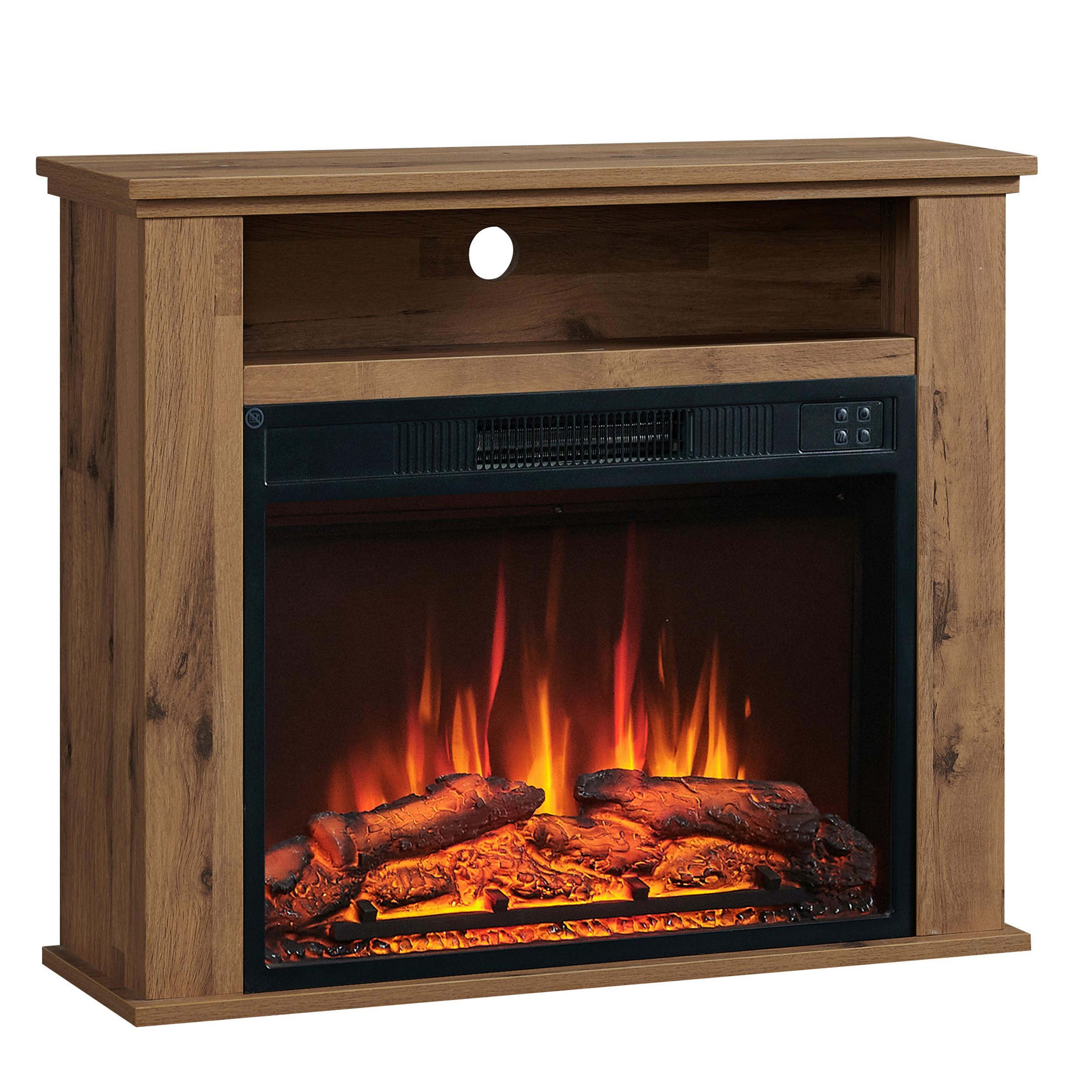 Elektrokamin Frida - Eiche dunkel, Basics, Holz/Metall (23/85/65cm)