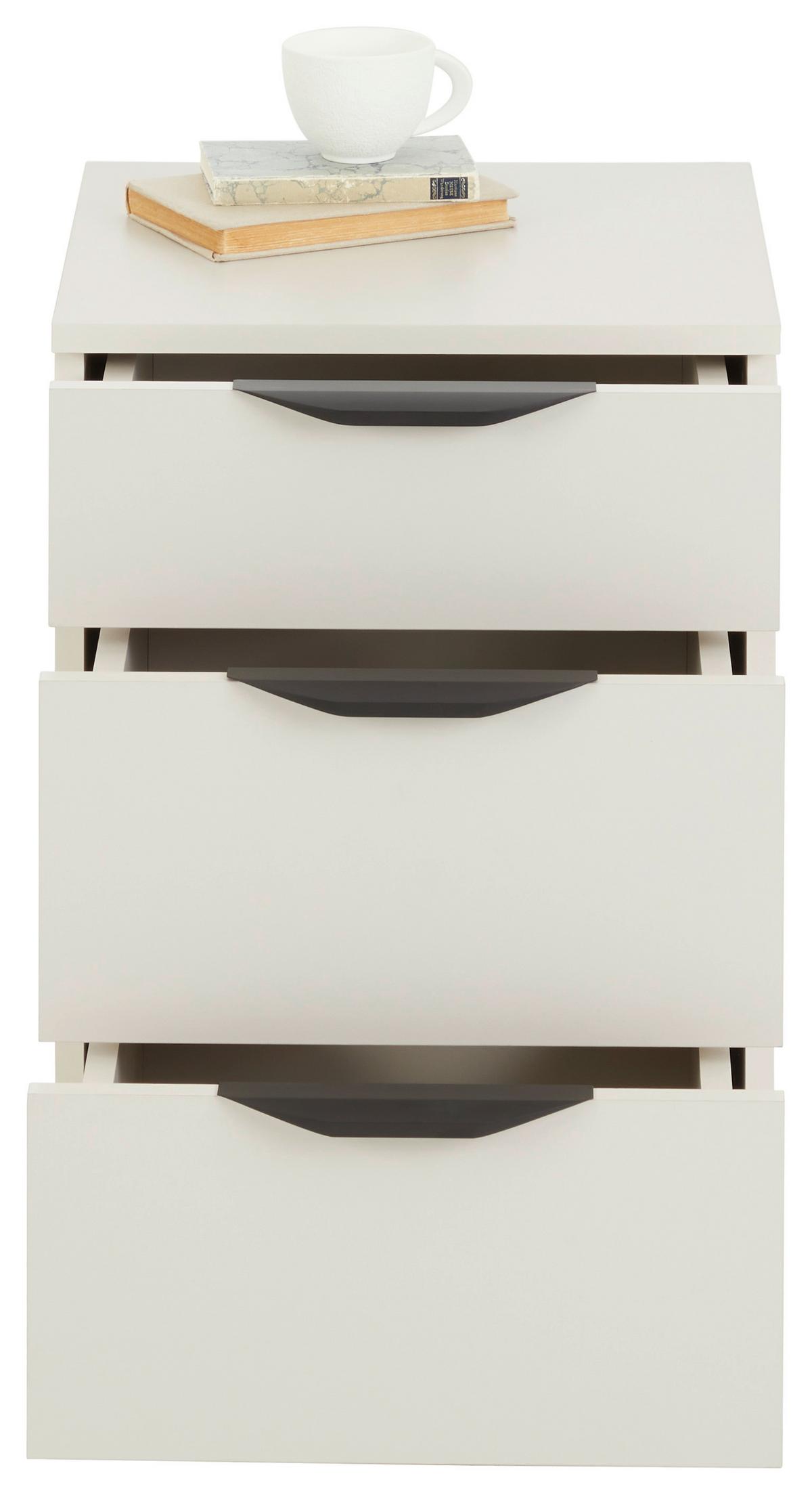 Rollcontainer Rimini 3 Laden Kaschmir, B: 40 cm - Kaschmir, Trend, Holzwerkstoff/Kunststoff (40/60,1/40cm)