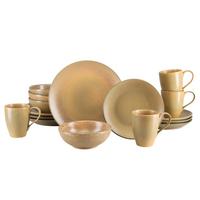 Kombiservice 16-Teilig. Steinzeug, für 4 Personen - Sahara, Basics, Keramik - Creatable