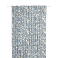 HOTOVÝ ZÁVES WOOD - modrá, Natur, textil (135/280cm) - Svanefors