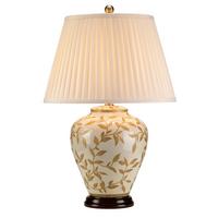 Tischlampe Leaves Braun/ Goldfarben - Goldfarben/Braun, KONVENTIONELL, Keramik (41/62cm) - Elstead Lighting