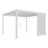 Pavillon-seitenteil 123x235cm Wetterfest - Weiß, Basics, Metall (123/235/10cm) - Gardenson