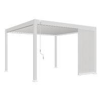 Pavillon-seitenteil 123x235cm Wetterfest - Weiß, Basics, Metall (123/235/10cm) - Gardenson