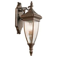 Außenwandleuchte 60w Metall Glas, Wandmontage - Bronzefarben, KONVENTIONELL, Glas/Metall (18.4/26,7/64,1cm) - Elstead Lighting