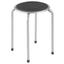 Hocker Raki - Schwarz/Alufarben, MODERN, Metall (39/45cm) Hocker Raki - Schwarz/Alufarben, MODERN, Metall (39/45cm)
