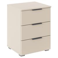 Nočný stolík Alabama Super ALABAMA-SUPER - šampanská/hliníková, Modern, kompozitné drevo (47/62/42cm)