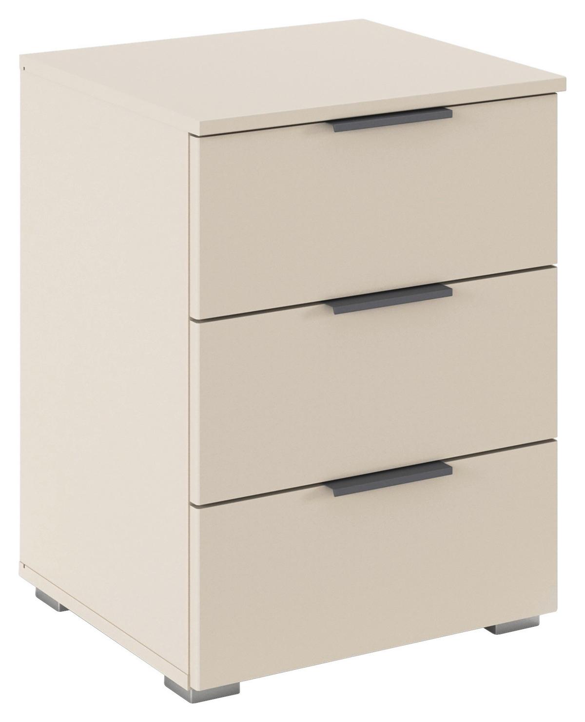 Nočný stolík Alabama Super ALABAMA-SUPER - šampanská/hliníková, Modern, kompozitné drevo (47/62/42cm)