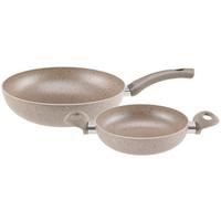 Pfannenset Mikko - Taupe, Basics, Metall - Luca Bessoni