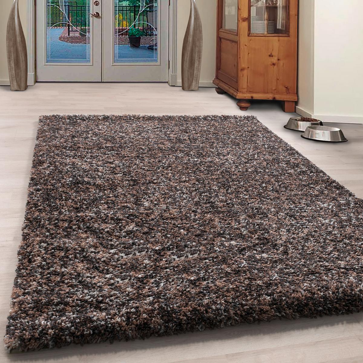 Hochflorteppich Enjoy - Taupe, KONVENTIONELL, Textil (280/370cm) - Novel