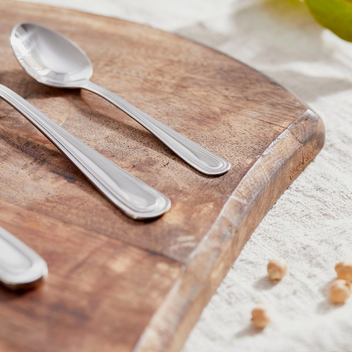 Besteckset 24-Teilig Sanja für 6 Personen - Edelstahlfarben, MODERN, Metall - Luca Bessoni