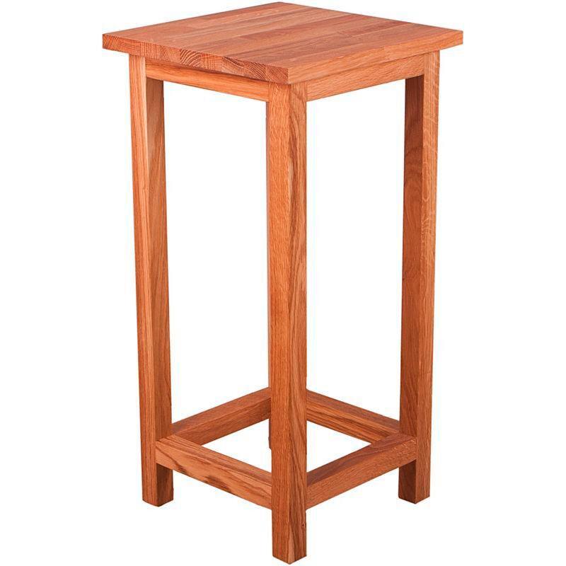 Gartenhocker Echtholz Eichefarben Geölt - Eichefarben, Basics, Holz (30/60/30cm) - Gardenson