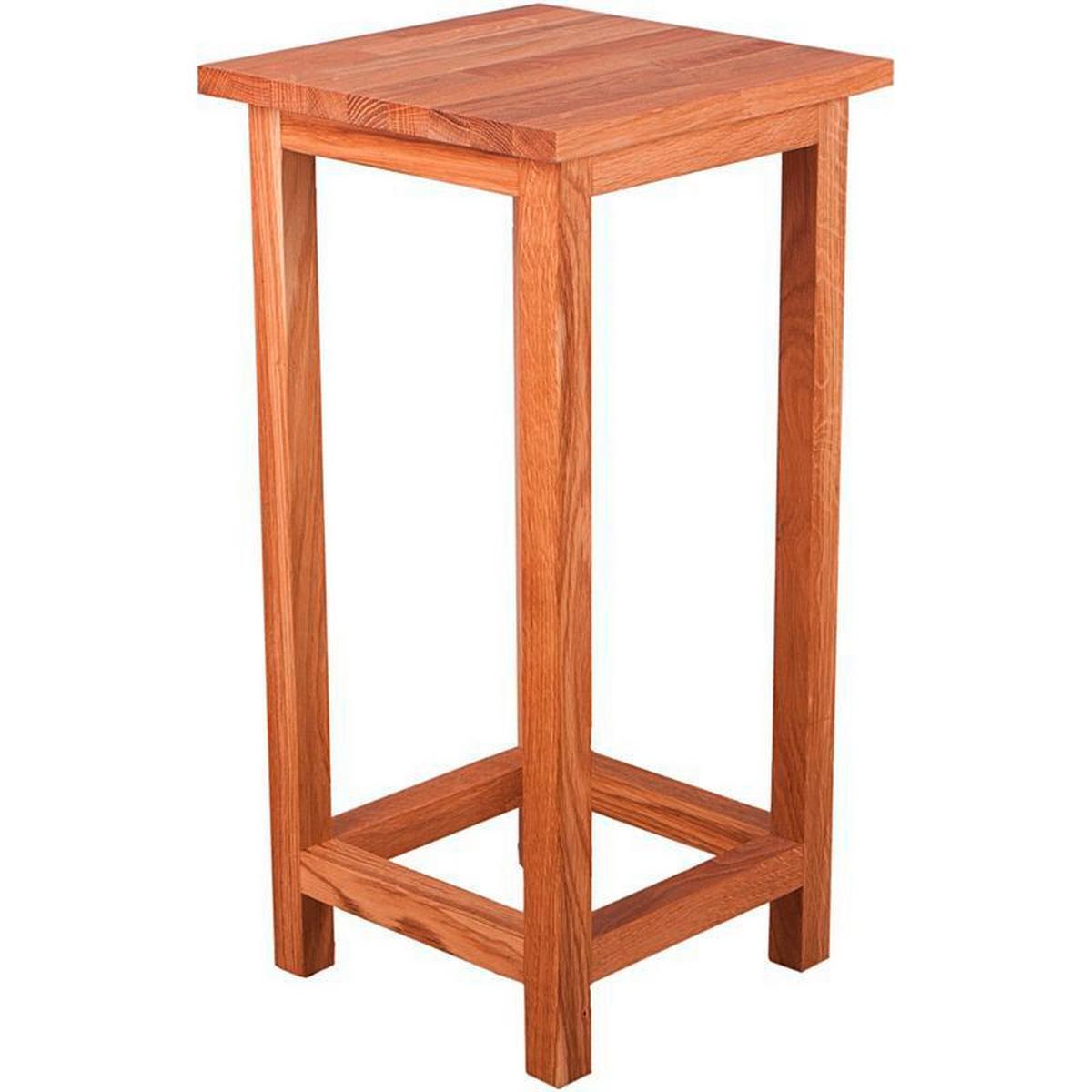 Gartenhocker Echtholz Eichefarben Geölt - Eichefarben, Basics, Holz (30/60/30cm) - Gardenson