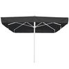 Ampelschirm Quadro LxBxH: 300x295x300 cm Schwarz - Silberfarben/Schwarz, Basics, Textil/Metall (300/295/300cm) - Schneider