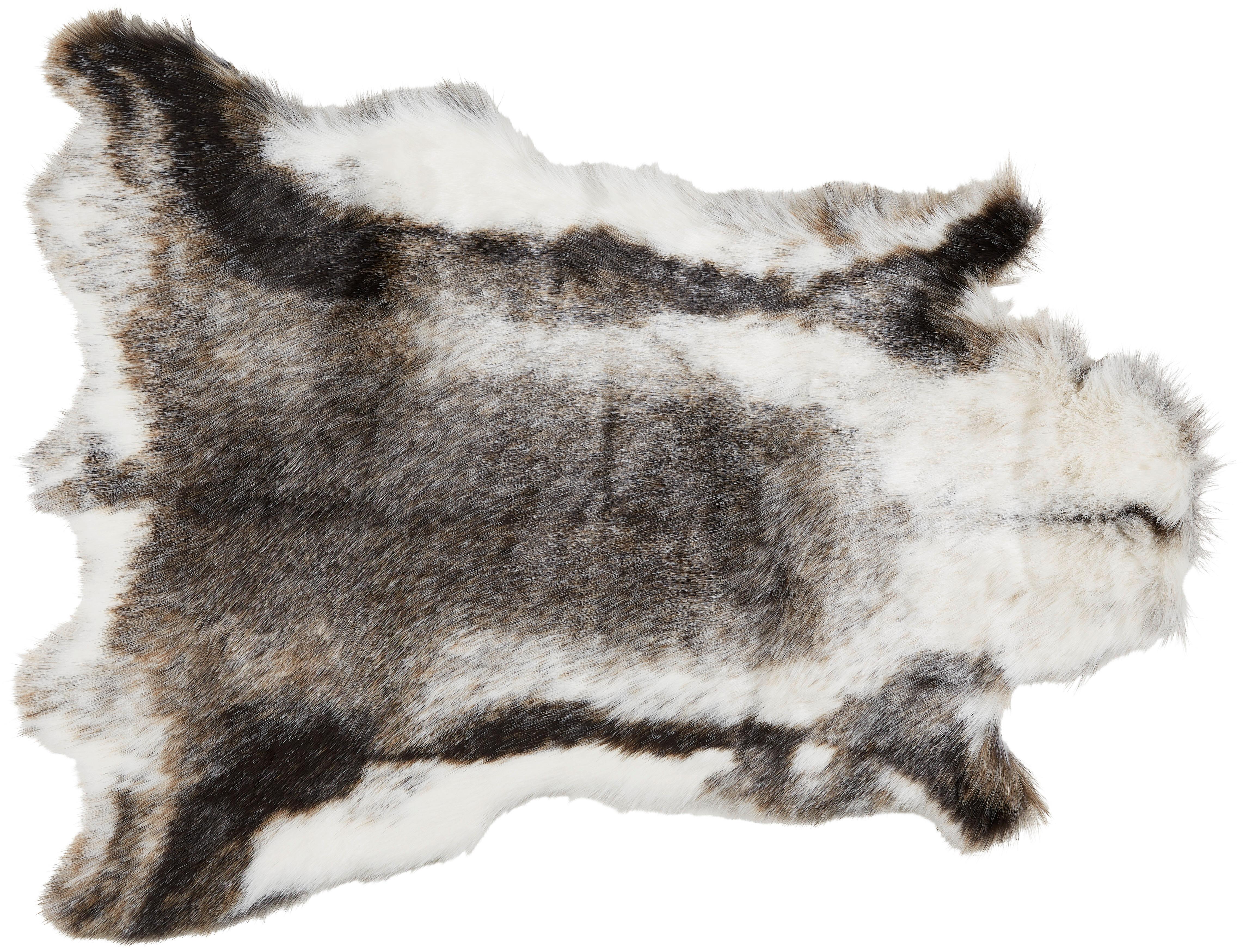 Umělá Kožešina Rudolf, 90/110cm, Šedá - šedá, Moderní, kožešina/textil (90/110cm) - Modern Living