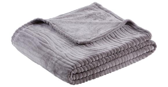 Kuscheldecke Milo Silber 180x220 Cm - Silberfarben, ROMANTIK / LANDHAUS, Textil (180/220cm) - James Wood