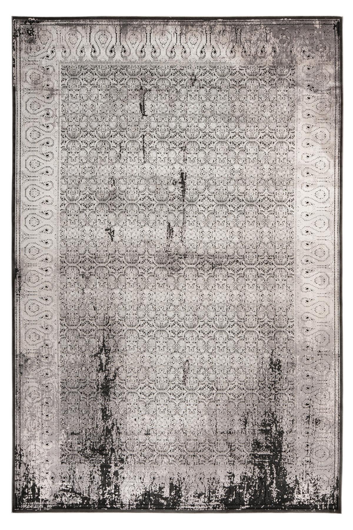Webteppich My Eden Of Obsession - Schwarz/Grau, Design, Textil (140/200cm) - Obsession