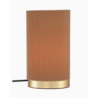 TISCHLEUCHTE 232508 - Goldfarben/Braun, Design, Textil/Metall (25/25cm) - PR Home