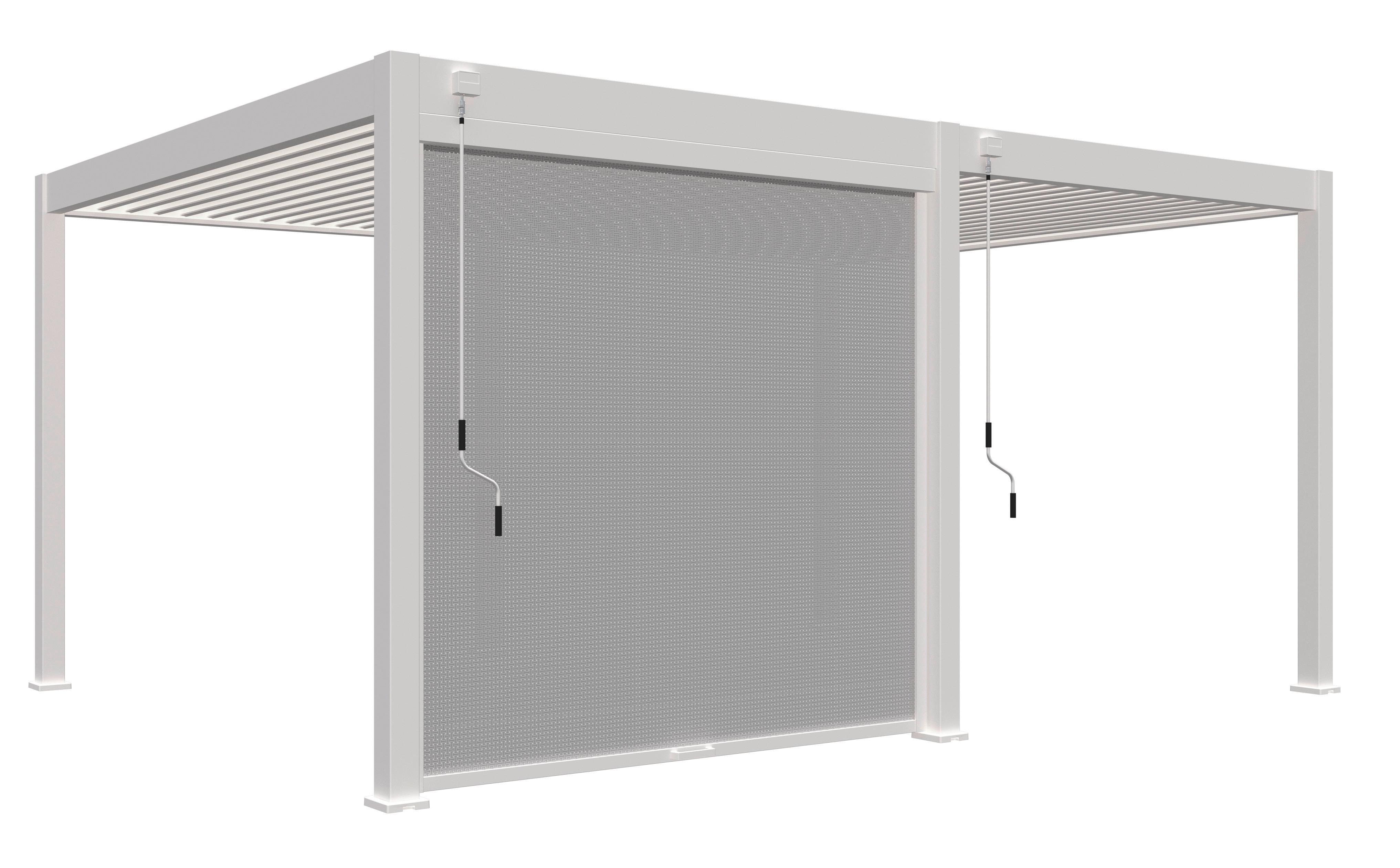 Pavillon-rollo 265x235cm Wetterfest - Weiß, Basics, Textil/Metall (265/235/10cm) - WEIDE