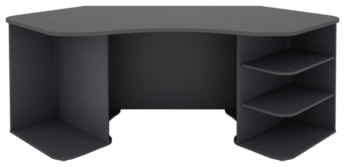 Eckschreibtisch Thanatos - Anthrazit, MODERN, Holzwerkstoff (198,2/85/76cm) - MID.YOU