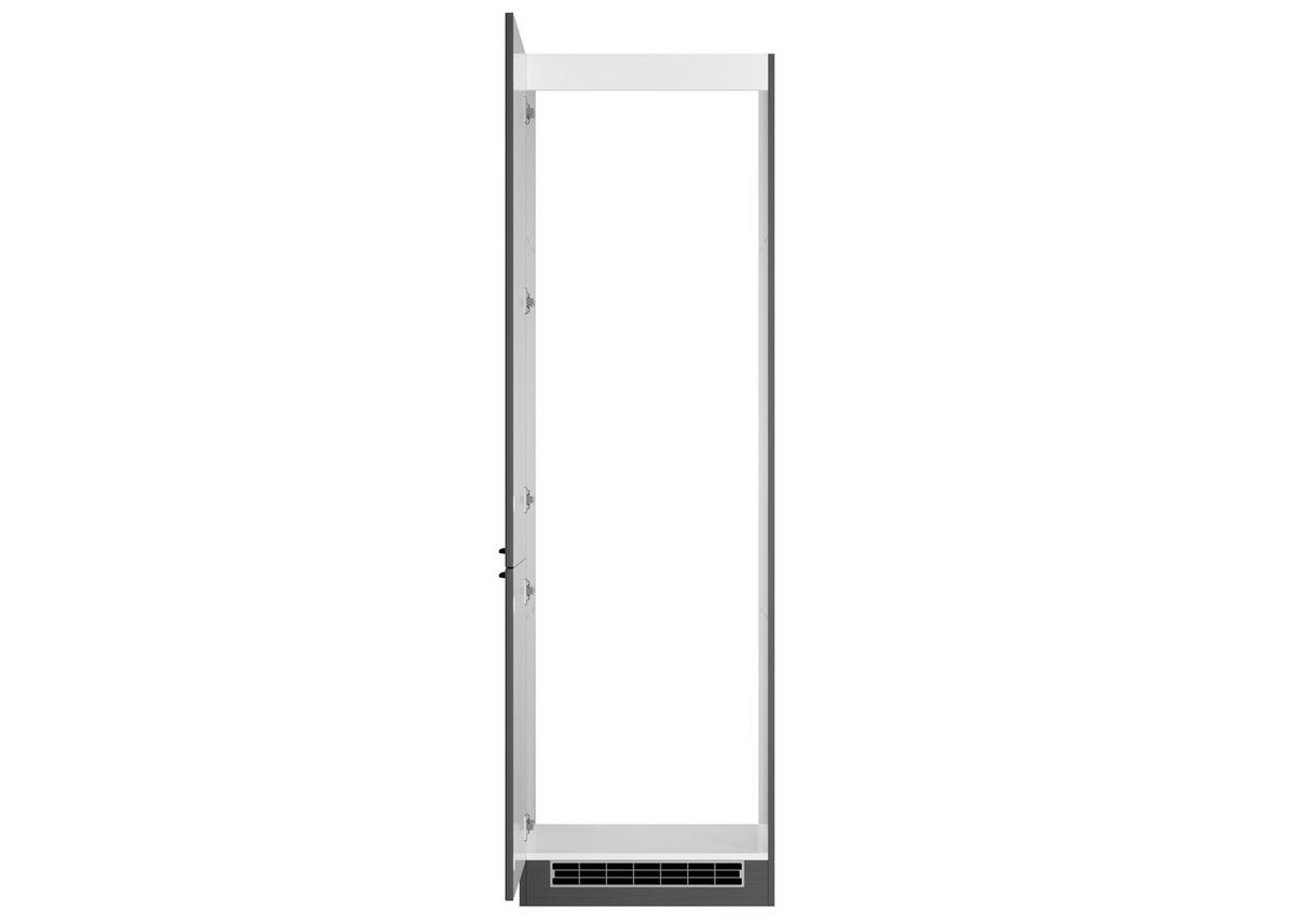 Geräteumbauschrank Meran B: 60 Cm Grau - Grau, LIFESTYLE, Holzwerkstoff (60/200/60cm) - Held