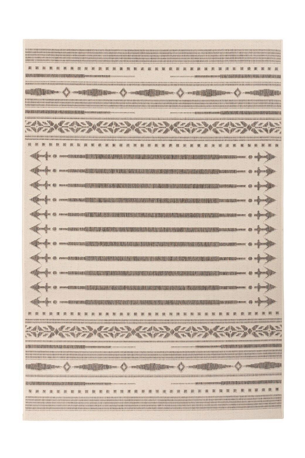 Flachwebteppich Splash 225 Braun/Creme, 80x150 cm