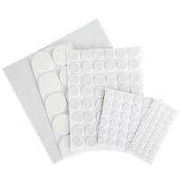 Filzgleiter-set 20x20 Cm 131--Teilig, Weiß Selbstklebend - Weiß, KONVENTIONELL, Kunststoff/Textil