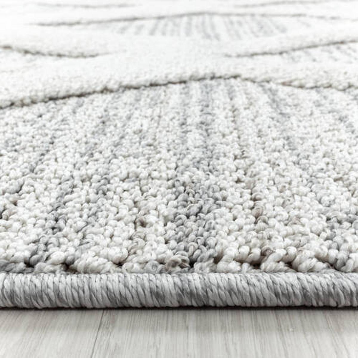 Webteppich Grau Pisa 200x290 cm - Grau, KONVENTIONELL, Textil (200/290cm)