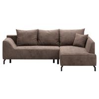 Eckschlafsofa Asolo Braun S: 273x167 Cm - Schwarz/Braun, Design, Textil (273/167cm) - MID.YOU