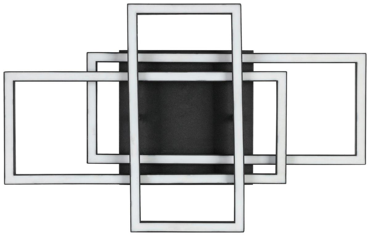 Led Mennyezeti Lámpa Savi - fekete/fehér, Modern, műanyag/fém (36/58/9,1cm) - Luca Bessoni