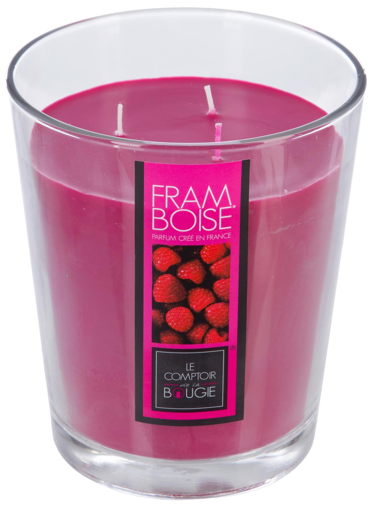 Sviečka v skle Lisa 78H, 1000G - lila/magenta, prírodné materiály/sklo (15,5/17cm) - Mömax