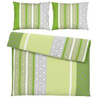 Posteľná bielizeň Sara, 2x70/90 200/220cm - zelená, textil (200/220cm) - Based
