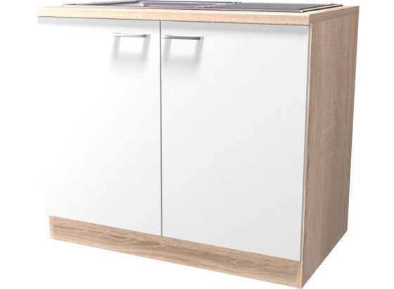 Skrinka Pod Drez Samoa Dspu 100 Es - farby dubu/biela, Konvenčný, kompozitné drevo (100/85/57cm) Skrinka Pod Drez Samoa Dspu 100 Es - farby dubu/biela, Konvenčný, kompozitné drevo (100/85/57cm)