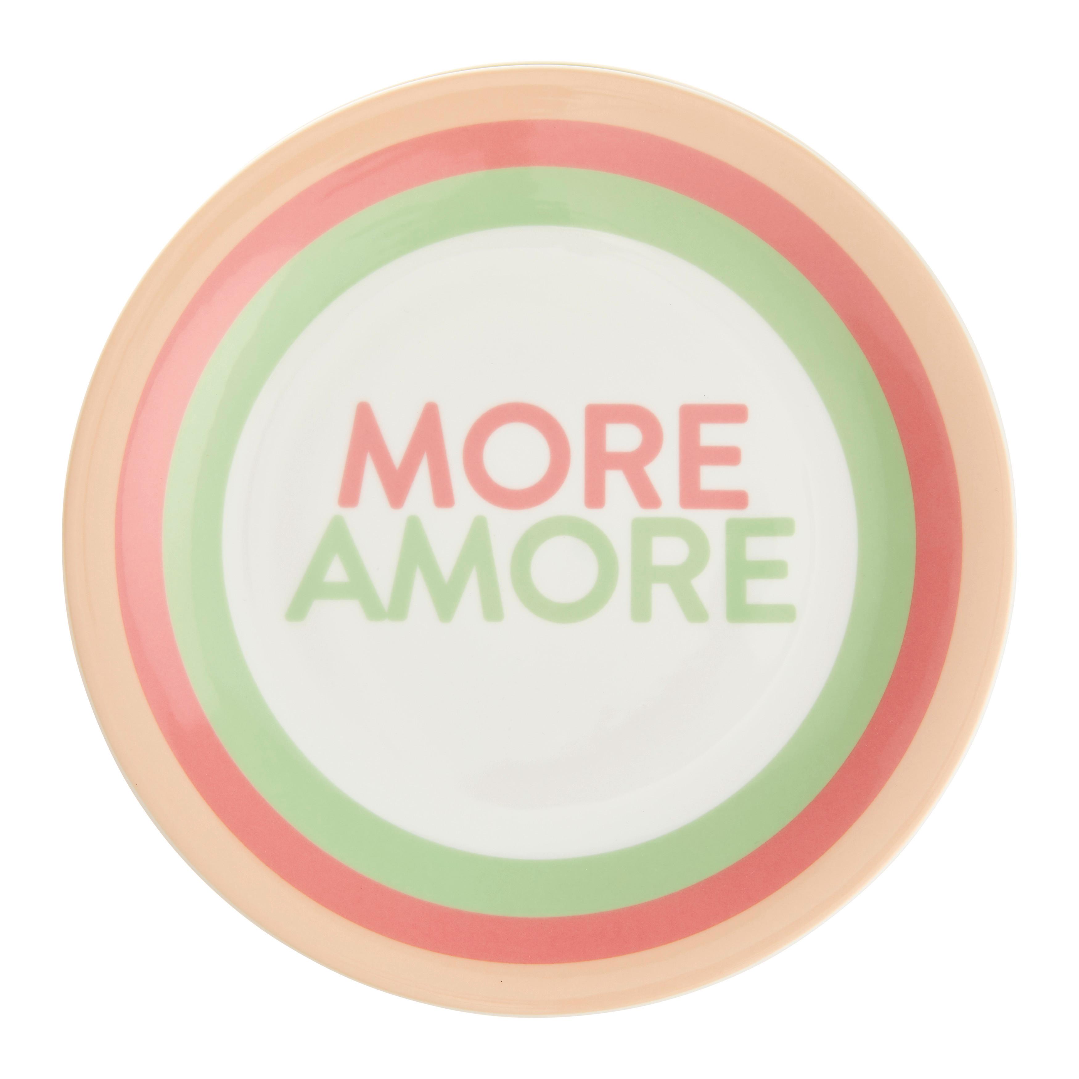 Dezertní talířek CANDY COLORS - bílá/světle zelená, Moderní, keramika (21/2cm) - Mömax